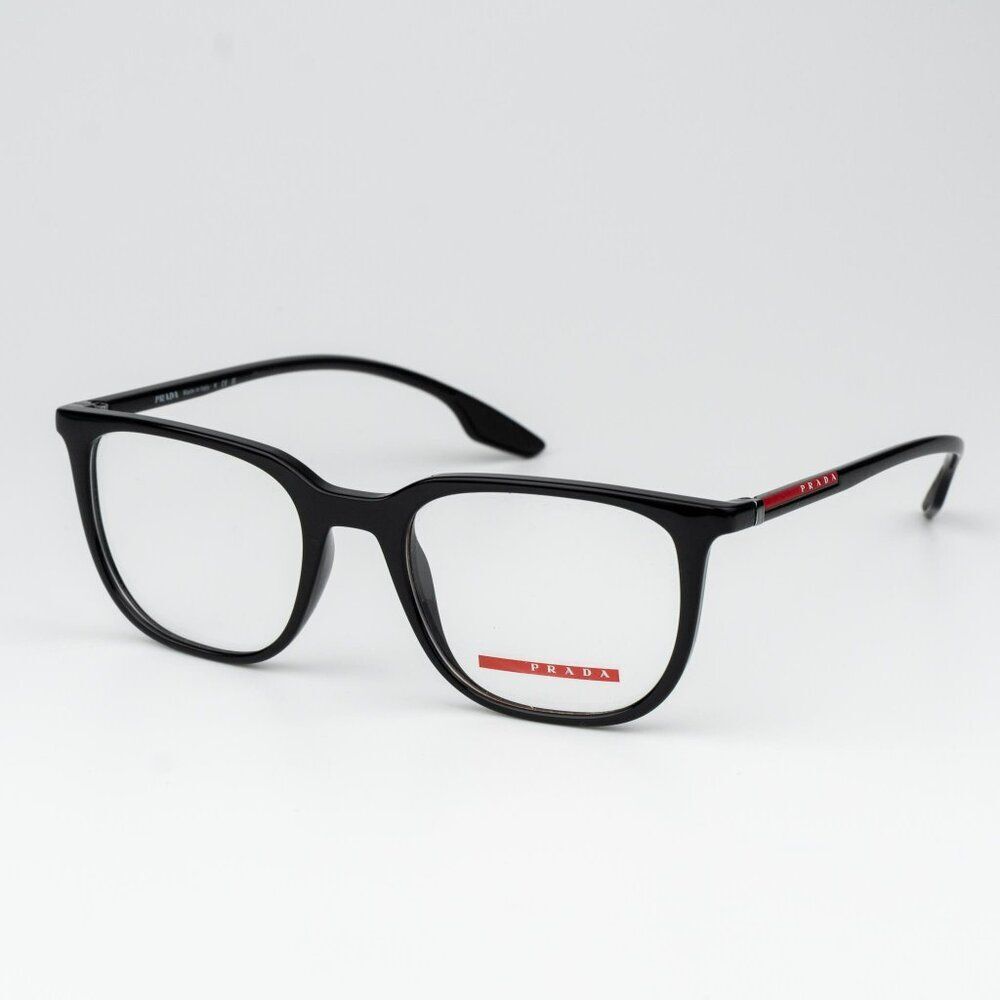 Prada Linea Rossa Women Eyeglasses Black Square Men PS01OV 1AB1O1 BRAND NEW